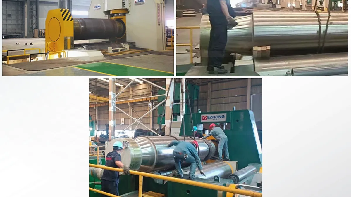 EZW11SY-160-3200 Heavy Plate Rolling Machine in Pressure Vessels