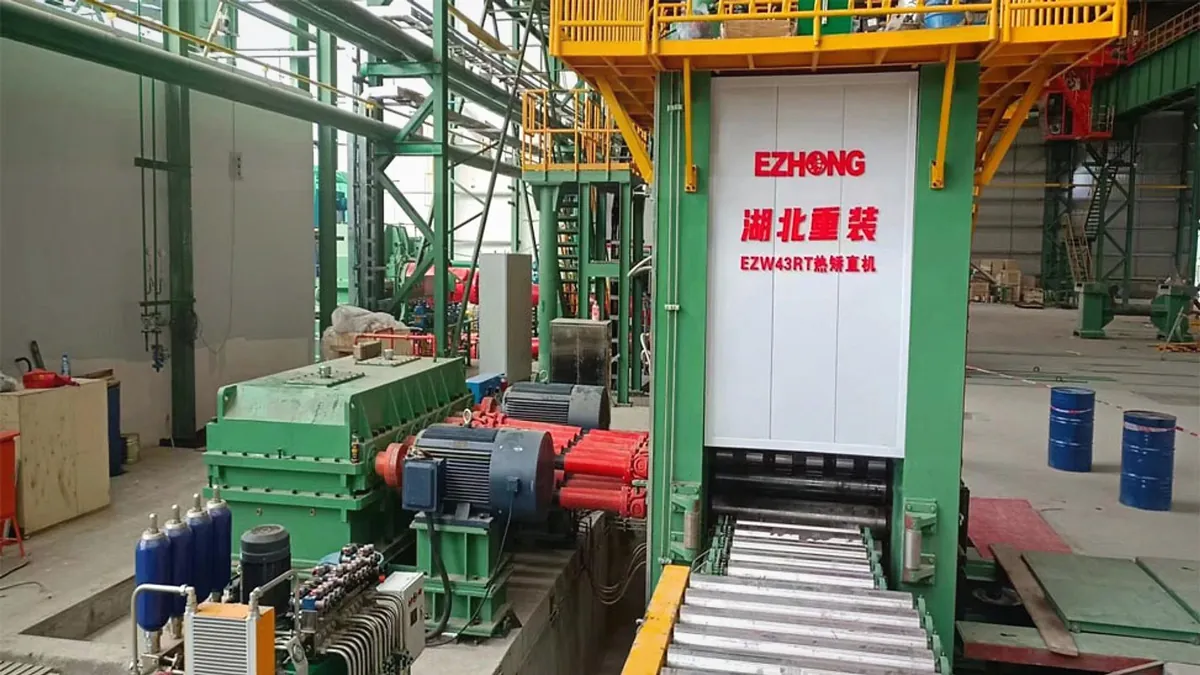 EZW43BY-25-1500 11 Rolls 1200mpa in Steel Pipe