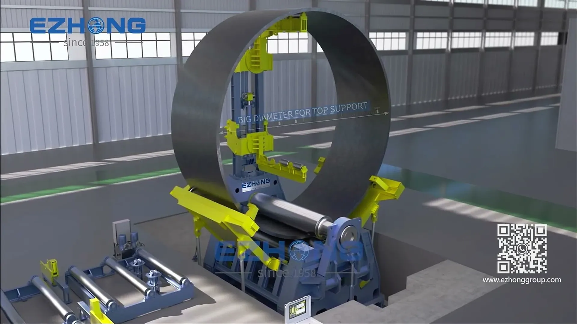 EZHONG EZY 4 Rolls Plate Rolling Machine
