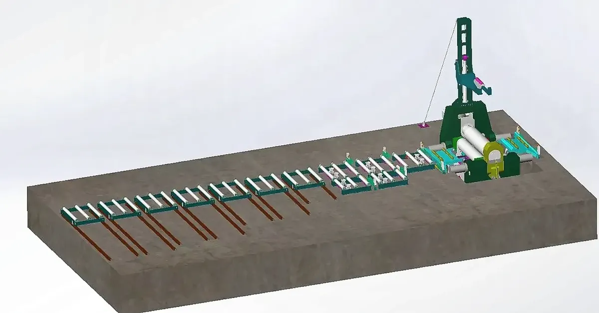 EZHONG Specialized Plate Rolling Machine For Wind Power Tower